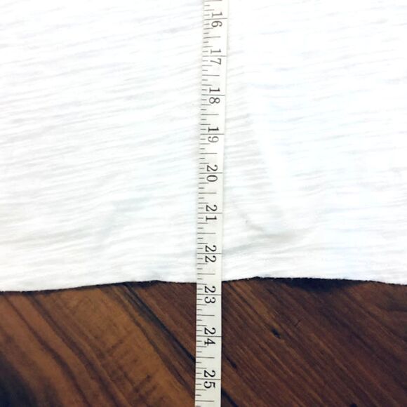 We The Free From Free People Natasha Ruched Ruffle Long Sleeve Tee ~ White Small - Picture 6 of 9